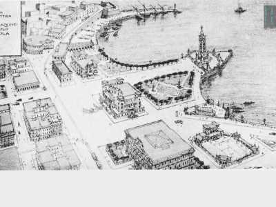 Nello stesso anno Dioguardi sugger� di demolire il Kursaal Margherita sostituendolo con un belvedere arricchito da un monumento ai caduti, per poi realizzare una parziale colmata del vecchio porto cos� da ricavarne una nuova piazza, aree verdi ed edifici rappresentativi